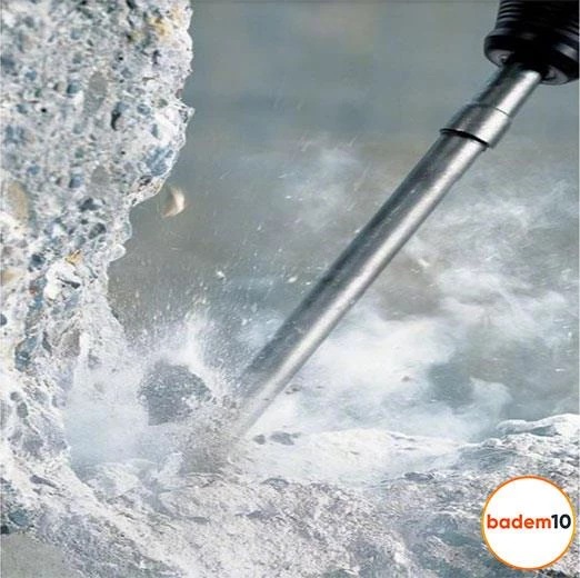 Murç Düz Uç Kırıcı Keski Beton Kaya Taş Maden Delici Hilti Ucu 60 cm - 5