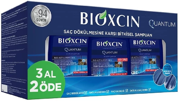 Bioxcin Kuru / Normal Saçlar İçin Quantum Şampuan 3 Al 2 Öde 3 x 300 ml