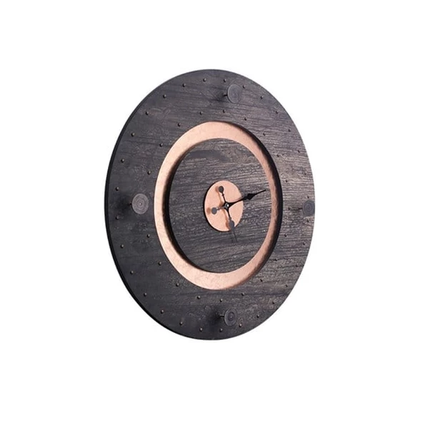 Duvar Saati Yuvarlak Ahşap ürün görseli