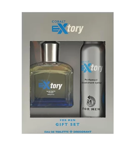 Extory Cobalt 100 ml EDT + 150 ml Deodorant Erkek Set