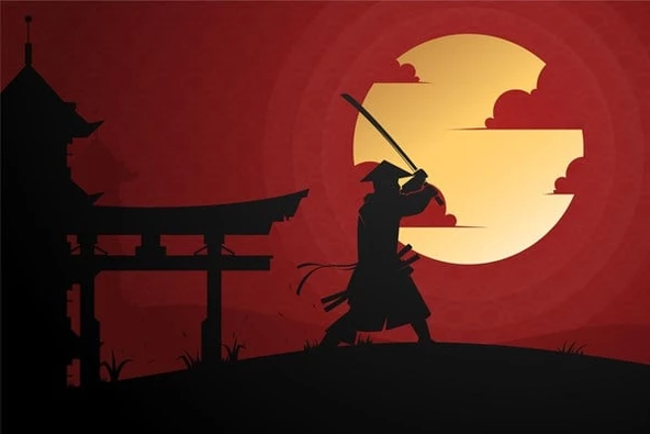 Samurai - Kanvas Tablo