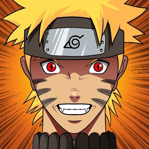 Naruto Red Eyes - Kanvas Tablo - Resim 2
