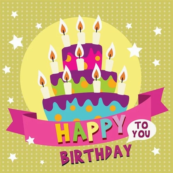 Happy Birthday To You - Kanvas Tablo