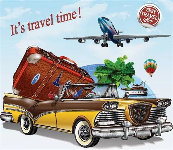 Tatil Zamanı! - Kanvas Tablo ürün görseli