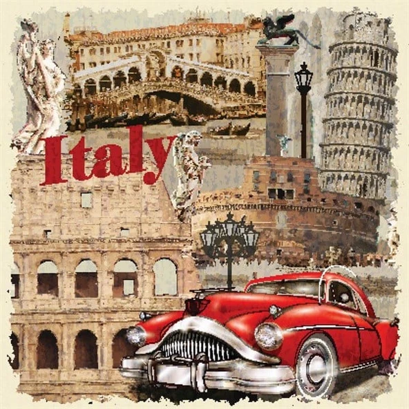 İtalya - Kanvas Tablo ürün görseli