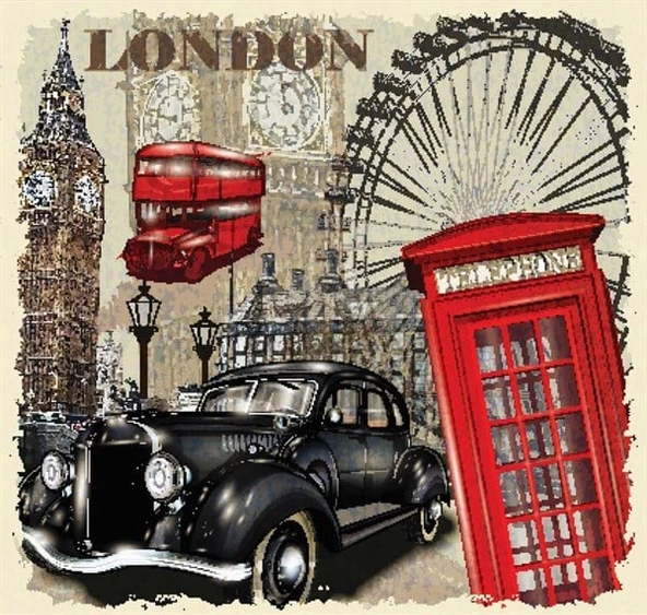 Londra - Kanvas Tablo - Resim 2