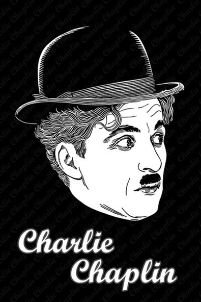 Charlie Chaplin İllustrasyon - Kanvas Tablo - Resim 2
