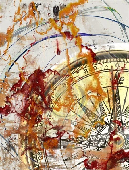 Soyut 85 - Kanvas Tablo - Resim 2