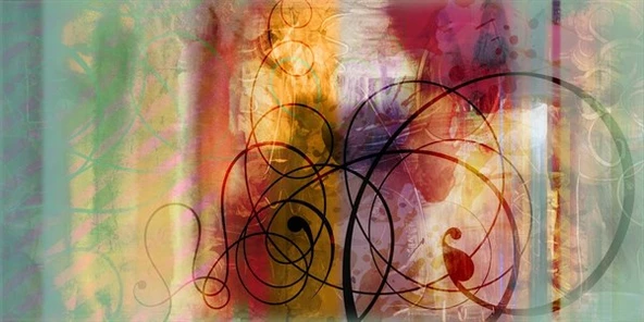 Soyut 40 - Kanvas Tablo - Resim 2