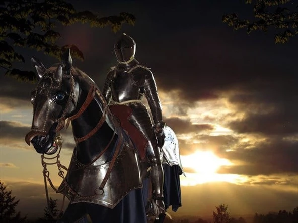 Atlı Şövalye - Kanvas Tablo ürün görseli