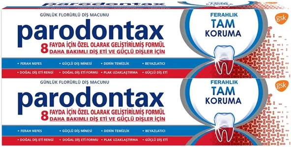 PARODONTAX 50 ml Ferahlık TAM KORUMA x 2 Adet