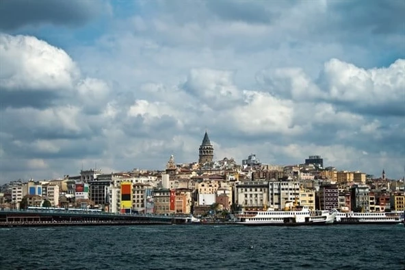 Haliç ve Galata - Kanvas Tablo - Resim 2