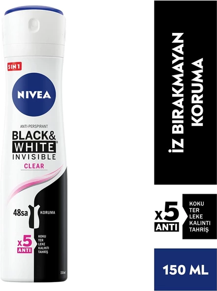 Nivea Deodorant Kadın - Black & White Clear