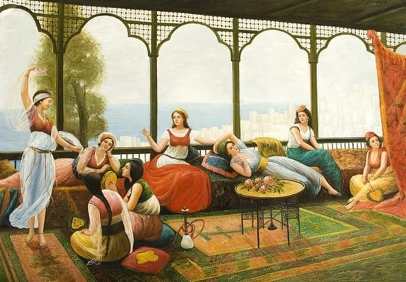 Haremlik - Kanvas Tablo - Resim 2