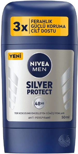 Nivea Stick 50 Ml Erkek - Silver Protect