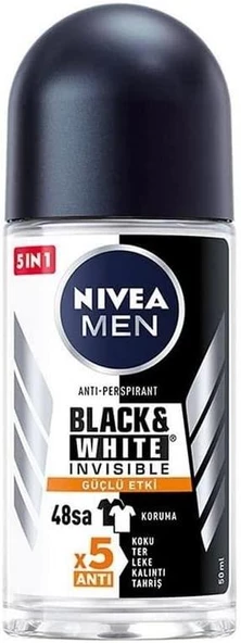 Nivea Roll-On 50 Ml Erkek - Black & White Güçlü Etki