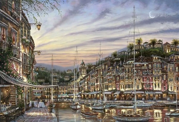 Işıl Işıl Şehir - Kanvas Tablo ürün görseli 1