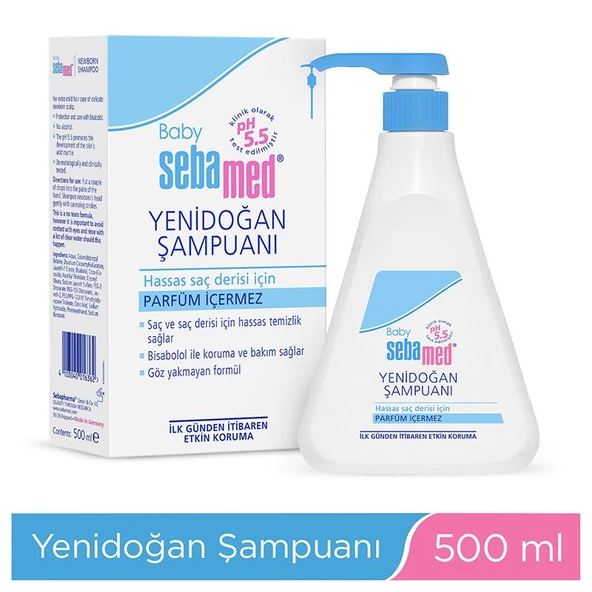 Sebamed Yenidoğan Bebek Şampuanı 500 Ml