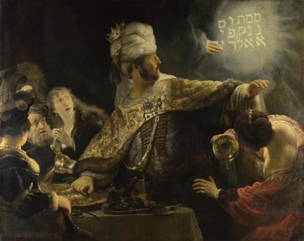 Belshazzar'ın Şöleni - Kanvas Tablo