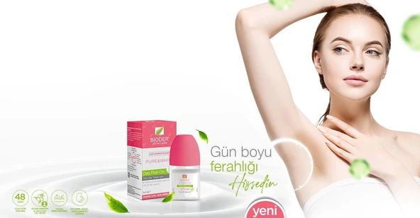 Bioder Antıperspırant Pure&Whıte Koltuk Altı Deo Roll-On 50 Ml - 2