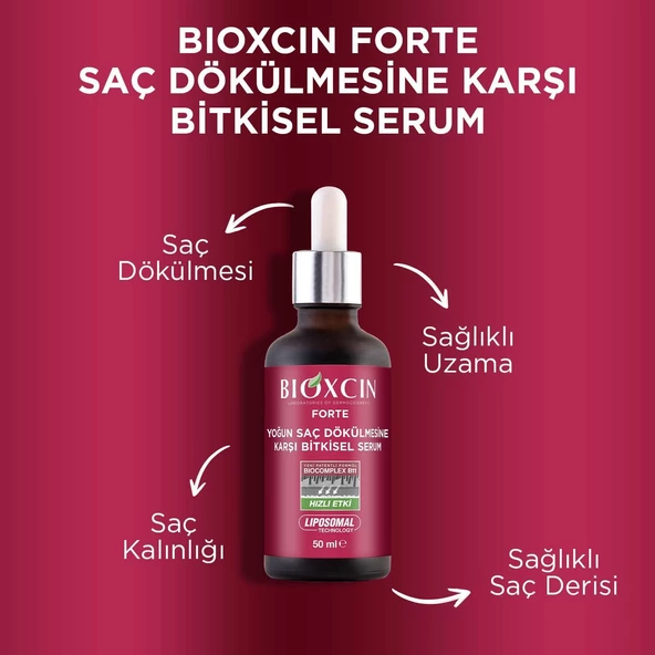 Bioxcin Forte Yoğun Saç Dökülmesine Karşı Bitkisel Serum 3X50 Ml - 2