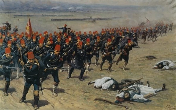 Plevne Savaşı - Kanvas Tablo - Resim 2