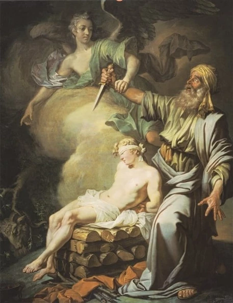 İbrahim'in Kurbanı - Kanvas Tablo - Resim 2