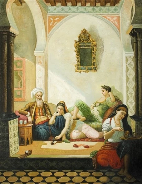 Öğle Kahvesi - Kanvas Tablo - Resim 2