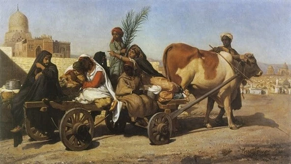 Kahire'de Bayram Kutlamaları - Kanvas Tablo - Resim 2