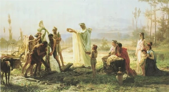 Herma'nın Kutsanışı - Kanvas Tablo ürün görseli