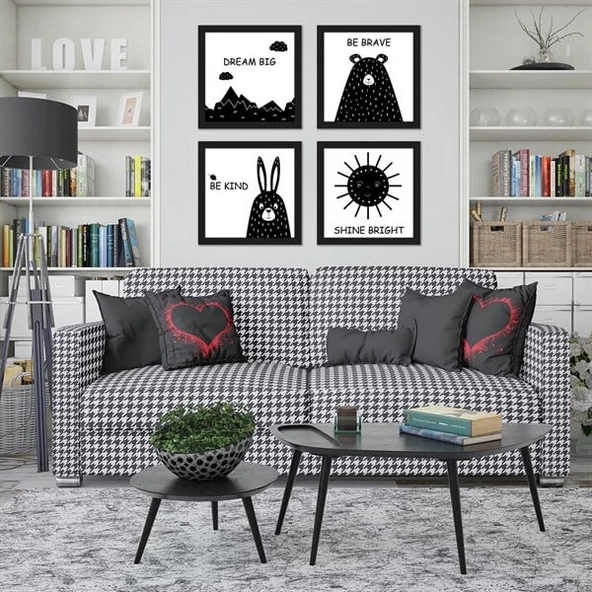 Cute Çerçeveli Poster Seti - Resim 2