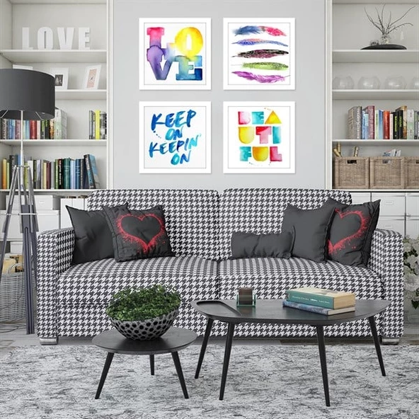 Love Beautiful Çerçeveli Poster Seti - Resim 2