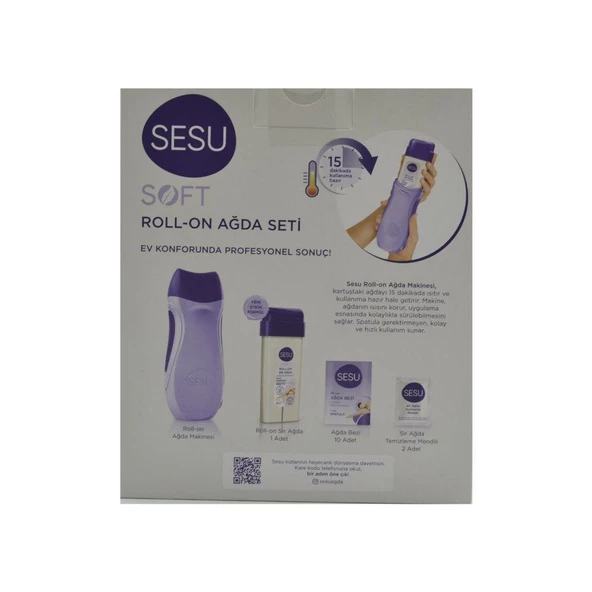 Sesu Roll On Isıtıcılı Ağda Seti - Soft - 2