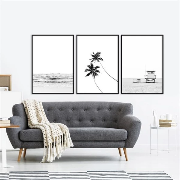 Beach Cottage Çerçeveli Poster Seti - Resim 2