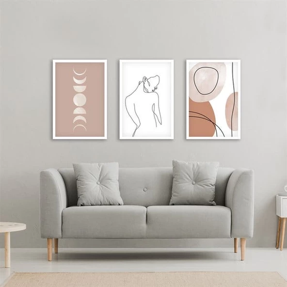 Pastel Çerçeveli Poster Seti ürün görseli