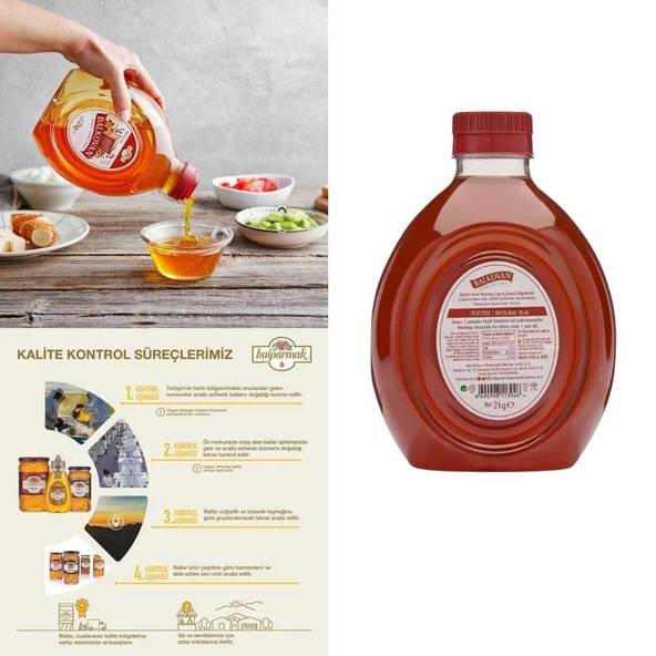Balparmak Balkovan Doğal Çiçek Balı 2 Kg - 2