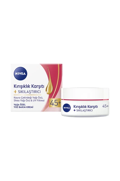 Nivea Kırışıklık Karşıtı Sıkılaştırıcı Yaşa Özel Yüz Bakım Kremi 45+ Yaş 50 ml