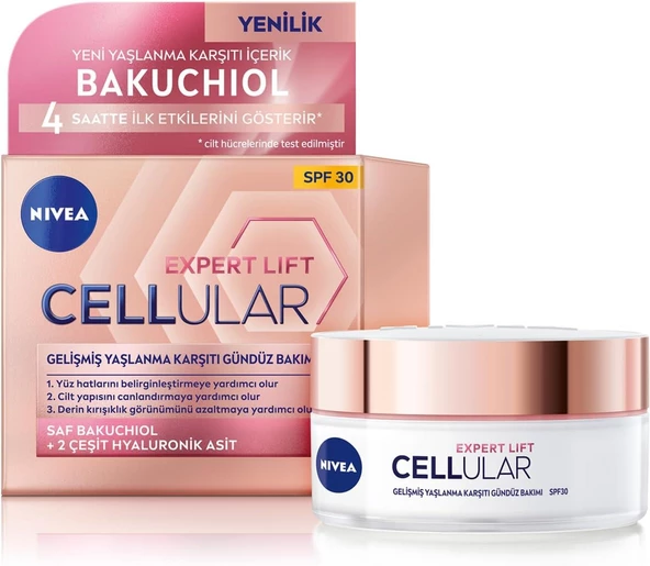 Nivea Cellular Gelişmiş Yaşlanma Karşıtı Gündüz Bakım Kremi 50 ml Spf 30