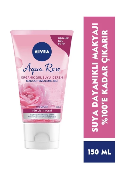 Nivea Aqua Rose Organik Gül Suyu İçeren Makyaj Temizleme Jeli 150 ml