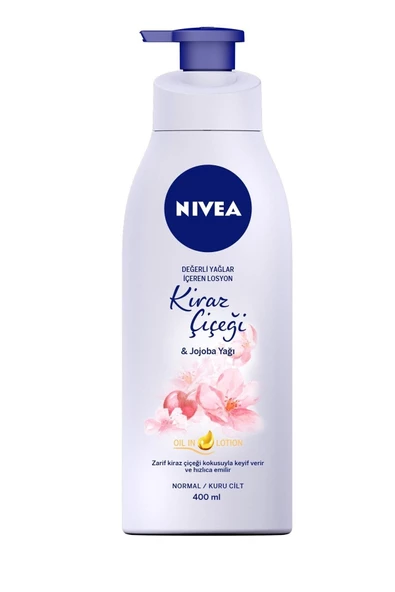 Nivea Değerli Yağlar İçeren Losyon Kiraz Çiçeği & Jojoba Yağı 400 ml