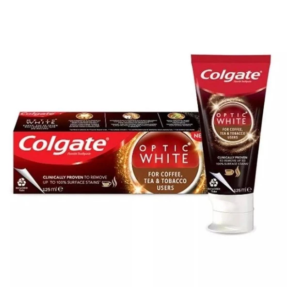 Colgate Optic White Kahve, Çay ve Tütün Kullananlar İçin Diş Macunu 125 ml