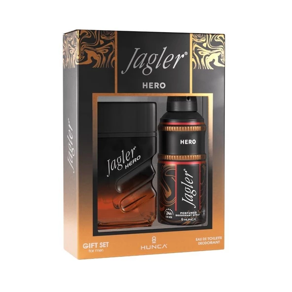 Jagler Hero 90 ml EDT + 150 ml Deodorant Erkek Gofre