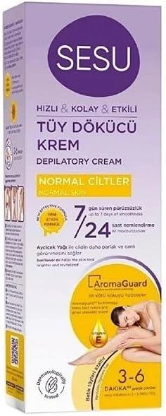 Sesu Normal Ciltler İçin Tüy Dökücü Krem 100 Ml