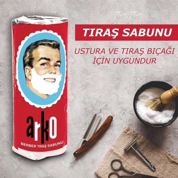 Arko Kremli Berber Tıraş Sabunu 75 g - 2