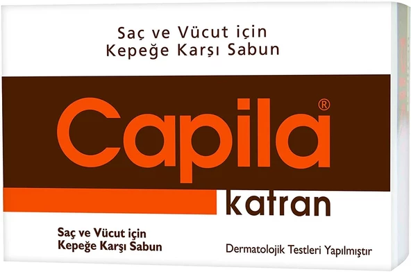 Capila Saç ve Vücut İçin Kepeğe Karşı Katran Sabun 90 Gr