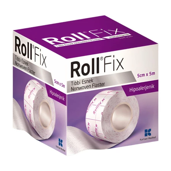 Roll Fix Hipoalerjenik Esnek Flaster 5 Cm X 5 M