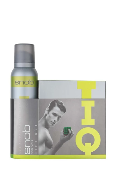 Snob Erkek IQ100 ml EDT + Deodorant 150 Ml HEDİYELİ SET