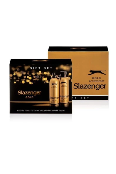 Slazenger Active Sport Gold Erkek 125 Ml Parfüm + 150 Ml Deodorant Set