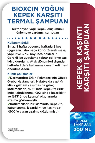 Bioxcin Yoğun Kepek Karşıtı Termal Şampuan 200 Ml - 3