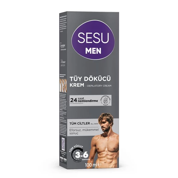 Sesu Men Erkek İçin Tüy Dökücü Krem 100 Ml